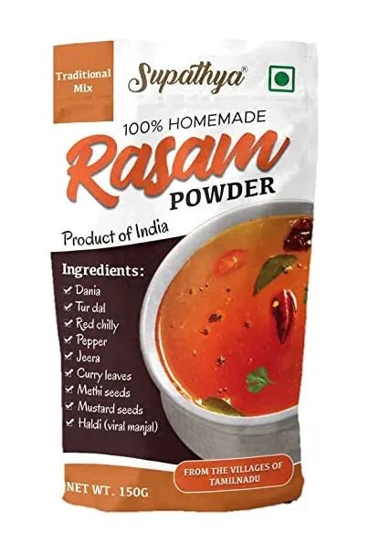 Supathya Rasam Podi Masala Powder |150g + 150g | Pack of 2 - Supathya Store